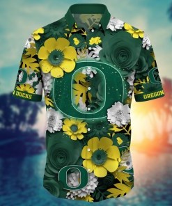 Oregon Ducks NCAA Flower Hawaii Shirt For Fans Ver 35