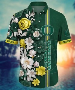 Oregon Ducks NCAA Flower Hawaii Shirt For Fans Ver 37