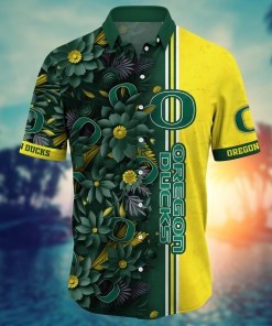 Oregon Ducks NCAA Flower Hawaii Shirt For Fans Ver 4