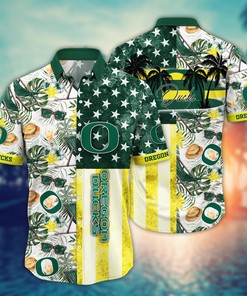 Oregon Ducks NCAA Flower Hawaii Shirt For Fans Ver 6