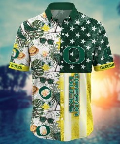 Oregon Ducks NCAA Flower Hawaii Shirt For Fans Ver 6