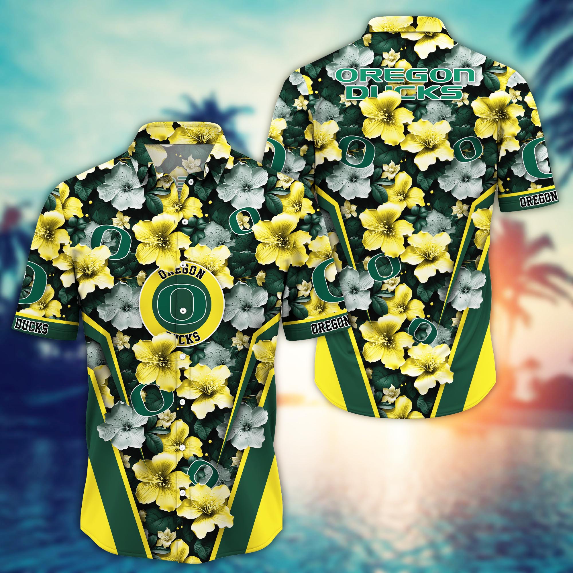 Oregon Ducks NCAA Hawaiian Shirt, Aloha Shirt Ver 2