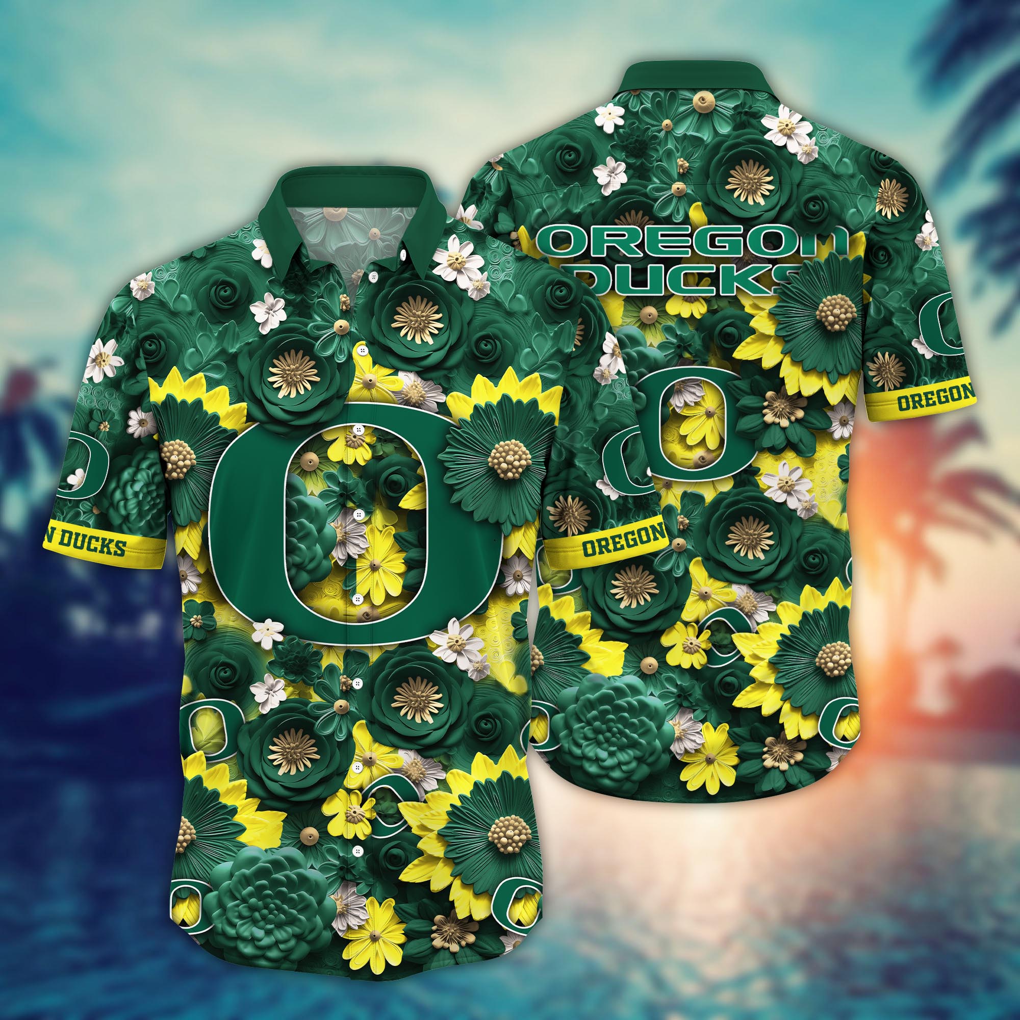 Oregon Ducks NCAA Hawaiian Shirt for This Summer Customize Shirt Any Team