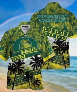 Oregon Ducks NCAA Palm Tree Pattern Hawaii Shirt For Sports Fans