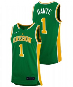 Oregon Ducks N'Faly Dante 2022 Green Retro College Basketball Men Jersey