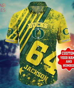 Oregon Ducks Personalized Hawaiian Shirt
