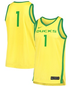 Oregon Ducks Replica Basketball Jersey - Yellow Ncaa