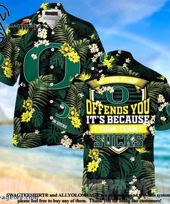 Oregon Ducks This Flag Offends You Summer Beach Hawaiian Shirt