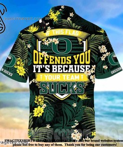 Oregon Ducks This Flag Offends You Summer Beach Hawaiian Shirt