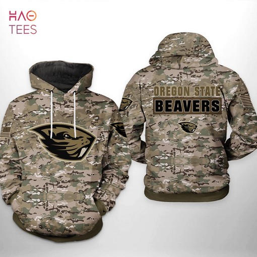Oregon State Beavers NCAA Camo Veteran 3D Printed Hoodie