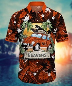Oregon State Beavers NCAA Flower Hawaii Shirt For Fans Ver 1