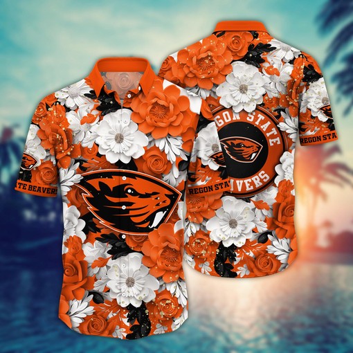 Oregon State Beavers NCAA Flower Hawaii Shirt For Fans Ver 11