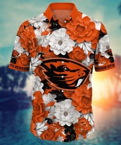 Oregon State Beavers NCAA Flower Hawaii Shirt For Fans Ver 11