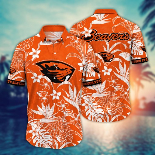 Oregon State Beavers NCAA Flower Hawaii Shirt For Fans Ver 12