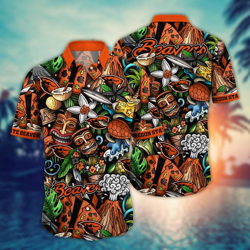 Oregon State Beavers NCAA Flower Hawaii Shirt For Fans Ver 16