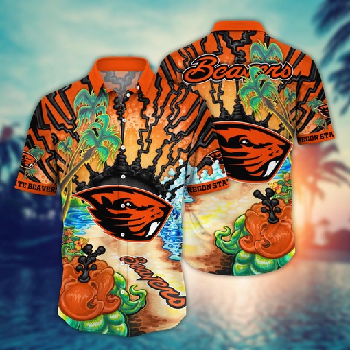 Oregon State Beavers NCAA Flower Hawaii Shirt For Fans Ver 17