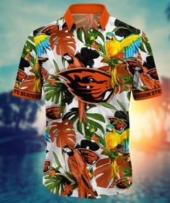 Oregon State Beavers NCAA Flower Hawaii Shirt For Fans Ver 2