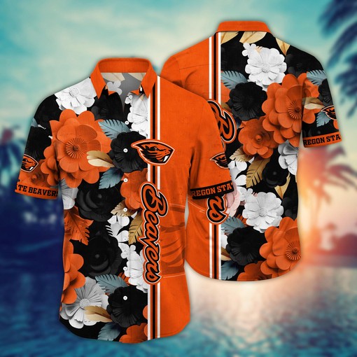 Oregon State Beavers NCAA Flower Hawaii Shirt For Fans Ver 23