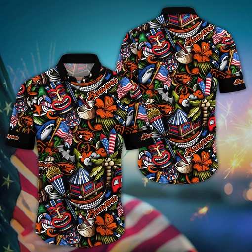 Oregon State Beavers NCAA Flower Hawaii Shirt For Fans Ver 24