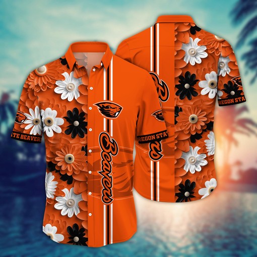 Oregon State Beavers NCAA Flower Hawaii Shirt For Fans Ver 25