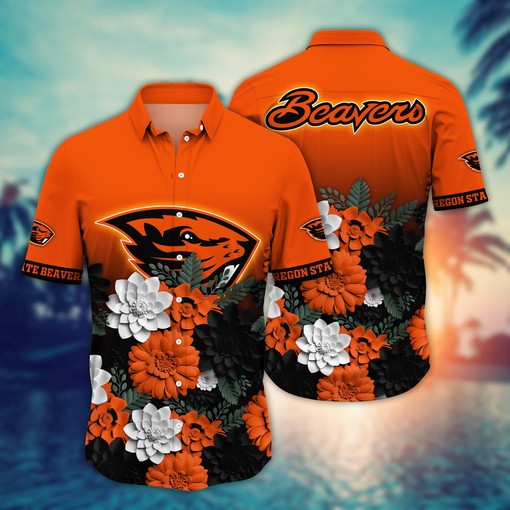 Oregon State Beavers NCAA Flower Hawaii Shirt For Fans Ver 26