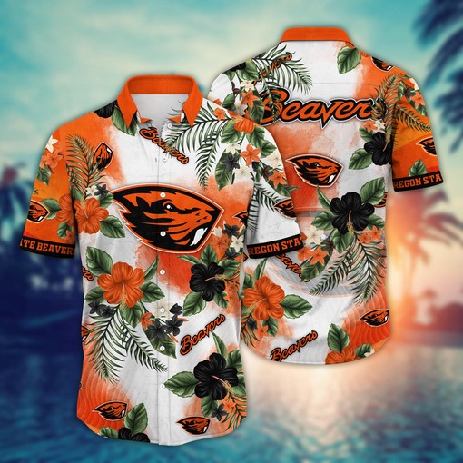 Oregon State Beavers NCAA Flower Hawaii Shirt For Fans Ver 28