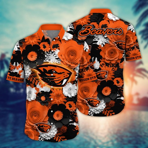 Oregon State Beavers NCAA Flower Hawaii Shirt For Fans Ver 35