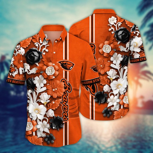 Oregon State Beavers NCAA Flower Hawaii Shirt For Fans Ver 36