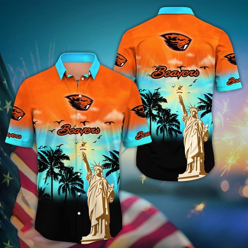 Oregon State Beavers NCAA Flower Hawaii Shirt For Fans Ver 37