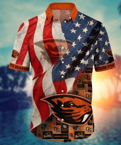 Oregon State Beavers NCAA Flower Hawaii Shirt For Fans Ver 8