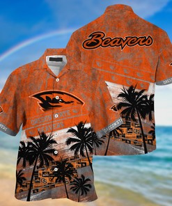 Oregon State Beavers NCAA Palm Tree Pattern Hawaii Shirt For Sports Fans