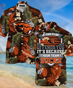 Oregon State Beavers Summer Hawaiian Shirts, With Tropical Patterns for Fans