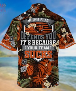 Oregon State Beavers Summer Hawaiian Shirts, With Tropical Patterns for Fans