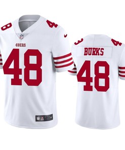 Oren Burks San Francisco 49ers 48 White Vapor Limited Jersey