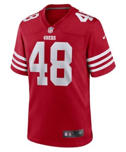 Oren Burks San Francisco 49ers Game Player Jersey - Scarlet