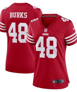 Oren Burks San Francisco 49ers Women's Game Player Jersey - Scarlet
