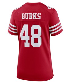 Oren Burks San Francisco 49ers Women's Game Player Jersey - Scarlet