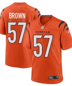 Orlando Brown Jr. 57 Cincinnati Bengals Men Alternate Game Jersey - Orange