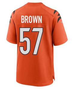 Orlando Brown Jr. 57 Cincinnati Bengals Men Alternate Game Jersey - Orange