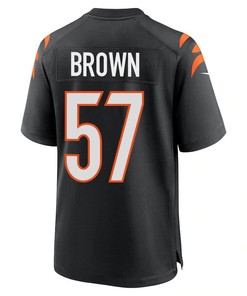 Orlando Brown Jr. 57 Cincinnati Bengals Men Game Jersey - Black