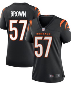 Orlando Brown Jr. 57 Cincinnati Bengals Women Game Jersey - Black