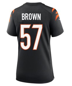 Orlando Brown Jr. 57 Cincinnati Bengals Women Game Jersey - Black