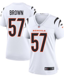 Orlando Brown Jr. 57 Cincinnati Bengals Women Game Jersey - White