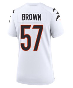 Orlando Brown Jr. 57 Cincinnati Bengals Women Game Jersey - White