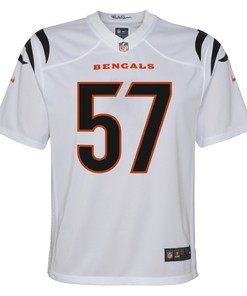 Orlando Brown Jr. 57 Cincinnati Bengals Youth Game Jersey - White