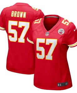Orlando Brown Kansas City Chiefs Womens Game Jersey - Red Nfl