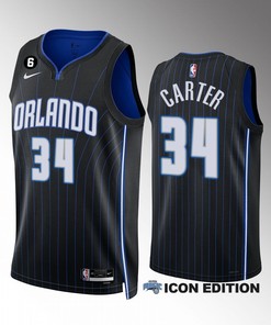 Orlando Magic Wendell Carter 34 2022-23 Icon Edition Black Jersey Swingman