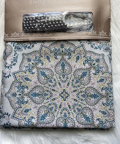 Ornamented Boho Shower Curtain - Chic Medallions with Bohemian Flair
