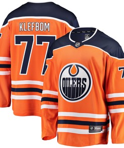 Oscar Klefblom Edmonton Oilers Fanatics Branded Breakaway Player Jersey - Orange Nhl