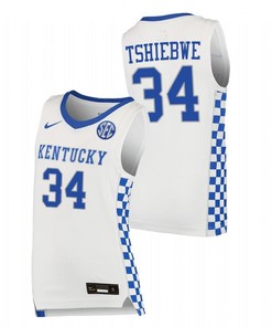 Oscar Tshiebwe 34 Kentucky Wildcats 2023 College Basketball Men Jersey - White
